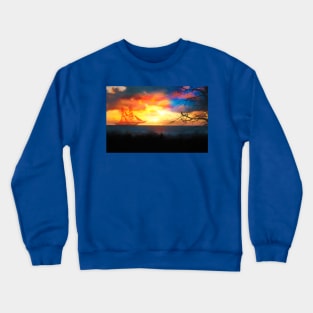 Fiery Sunset Crewneck Sweatshirt